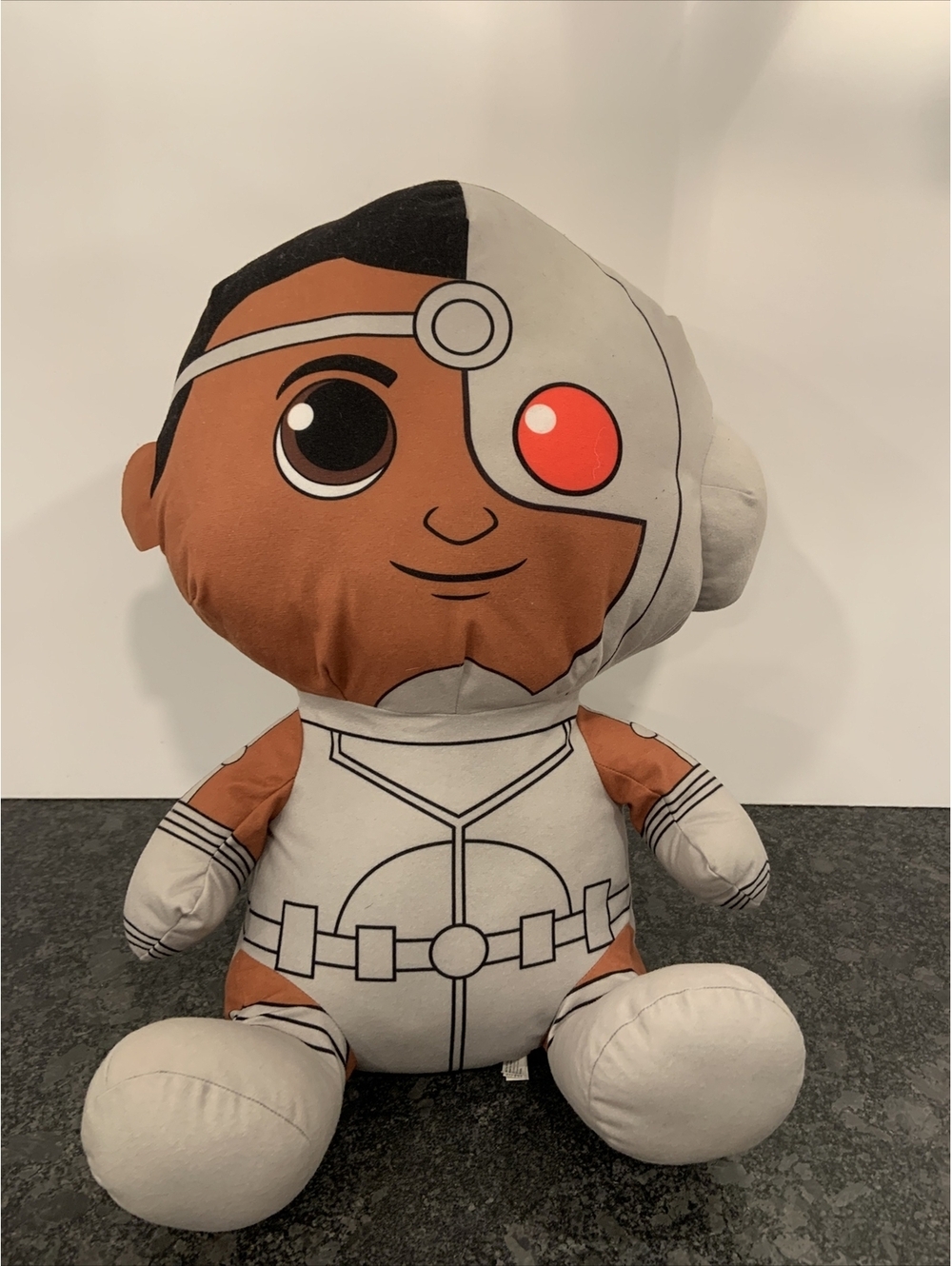 Justice League 22" Baby Cyborg Large Plush DC Comics Superhero Teen Titans EUC